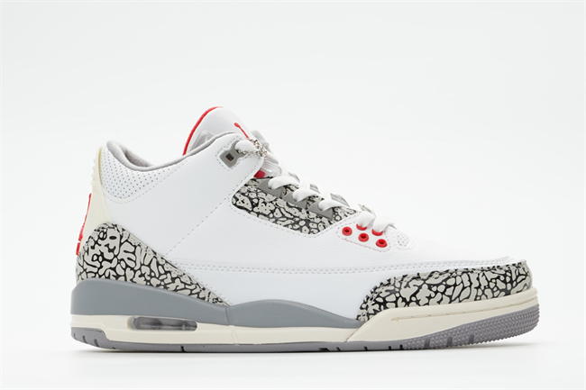 Women's Running weapon Air Jordan 3 White shoes 0054